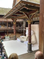Shakespeare's Globe Theatre Middle Gallery - Bay D C7 view from seat photo
