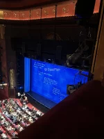 Prince Edward Theatre Grand Circle AA1 view from seat photo