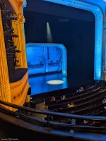 Hudson Theatre Dress Circle B15 view from seat photo