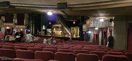 Broadhurst Theatre Orchestra R28 view from seat photo