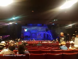 Peacock Theatre Stalls Y17 view from seat photo