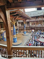 Shakespeare's Globe Theatre Middle Gallery - Bay M D62 view from seat photo
