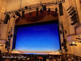 Majestic Theatre Orchestra M6 view from seat photo