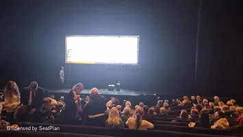 Barbican Theatre Stalls L15 view from seat photo