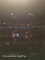 Barbican Theatre Stalls F18 view from seat photo