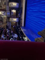 Novello Theatre Dress Circle AA1 view from seat photo