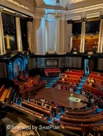 London County Hall South Gallery A10 view from seat photo