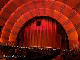Radio City Music Hall Orchestra 2 F214 view from seat photo