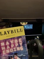 Belasco Theatre Mezzanine H1 view from seat photo