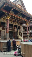 Shakespeare's Globe Theatre Yard Standing H6 view from seat photo