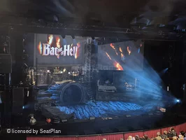 Peacock Theatre Dress Circle A25 view from seat photo