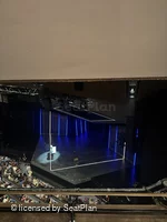 Barbican Theatre Gallery B10 view from seat photo