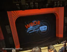 Marquis Theatre Mezzanine E3 view from seat photo