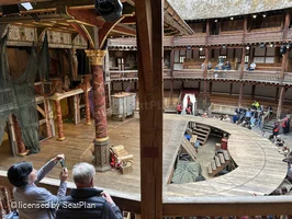 Shakespeare's Globe Theatre Middle Gallery - Bay M D63 view from seat photo