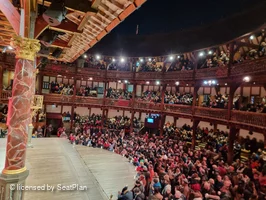 Shakespeare's Globe Theatre Middle Gallery - Gents P GRP4 view from seat photo