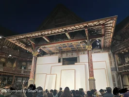 Shakespeare's Globe Theatre Yard Standing L41 view from seat photo