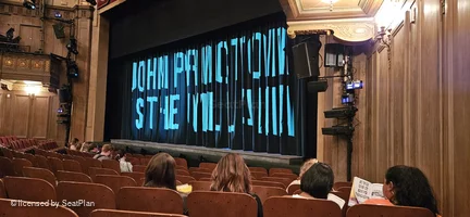 Booth Theatre Orchestra H16 view from seat photo