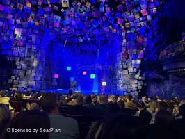 Cambridge Theatre Stalls Q15 view from seat photo