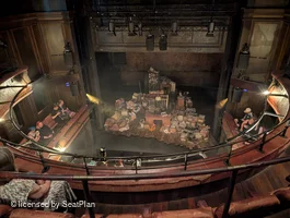 Royal Court Theatre Balcony C9 view from seat photo
