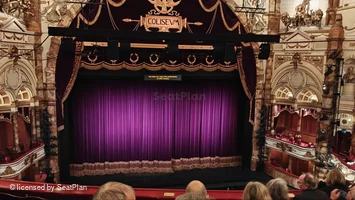 London Coliseum Upper Circle F38 view from seat photo