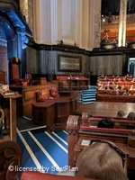 London County Hall Courtroom Stalls E113 view from seat photo
