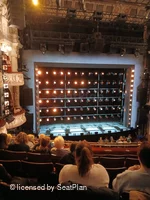 Shaftesbury Theatre Royal Circle F26 view from seat photo