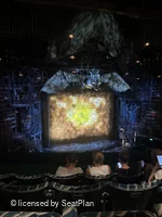 Apollo Victoria Theatre Dress Circle D33 view from seat photo