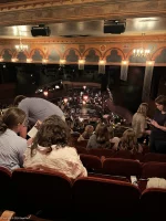 August Wilson Theatre Mezzanine Q20 view from seat photo