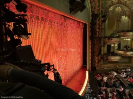 New Amsterdam Theatre Mezzanine BOX 5 1 view from seat photo