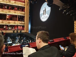 Royal Opera House Stalls Circle B100 view from seat photo
