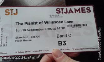 The Other Palace Stalls B3 view from seat photo