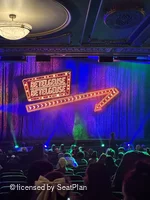 Palace Theatre Orchestra Y113 view from seat photo