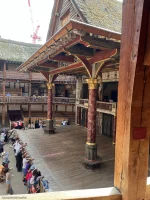 Shakespeare's Globe Theatre Middle Gallery - Bay D C8 view from seat photo