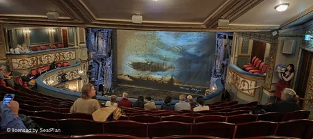 Sondheim Theatre Dress Circle K4 view from seat photo