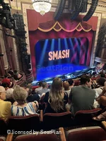 Imperial Theatre Front Mezzanine F105 view from seat photo