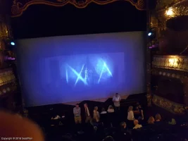 Apollo Theatre Dress Circle A18 view from seat photo