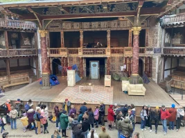 Shakespeare's Globe Theatre Middle Gallery - Bay G A24 view from seat photo