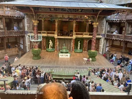 Shakespeare's Globe Theatre Middle Gallery - Bay H D35 view from seat photo