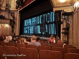Booth Theatre Orchestra G16 view from seat photo