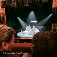 Longacre Theatre Mezzanine B3 view from seat photo