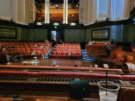 London County Hall Courtroom Stalls F202 view from seat photo