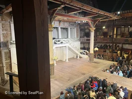 Shakespeare's Globe Theatre Middle Gallery - Bay L B50 view from seat photo