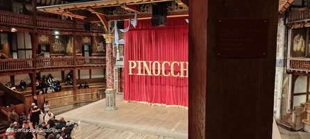 Shakespeare's Globe Theatre Middle Gallery - Bay G B23 view from seat photo