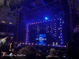 London Coliseum Stalls K2 view from seat photo