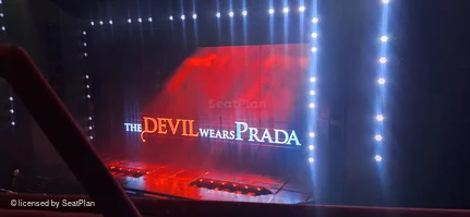 Dominion Theatre Circle A12 view from seat photo