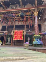 Shakespeare's Globe Theatre Yard Standing A5 view from seat photo