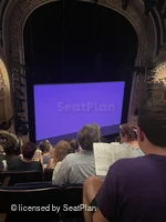 Palace Theatre Mezzanine F19 view from seat photo