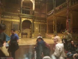 Sam Wanamaker Playhouse Playhouse Pit D13 view from seat photo