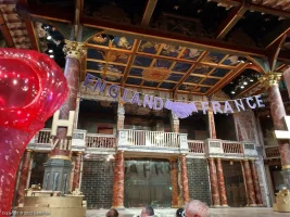 Shakespeare's Globe Theatre Yard Standing A24 view from seat photo
