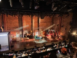 Minetta Lane Theatre Mezzanine CC113 view from seat photo